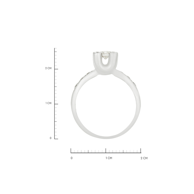 Кольцо из золота 585 пробы c бриллиантами, Л 1911 2198 за 95000