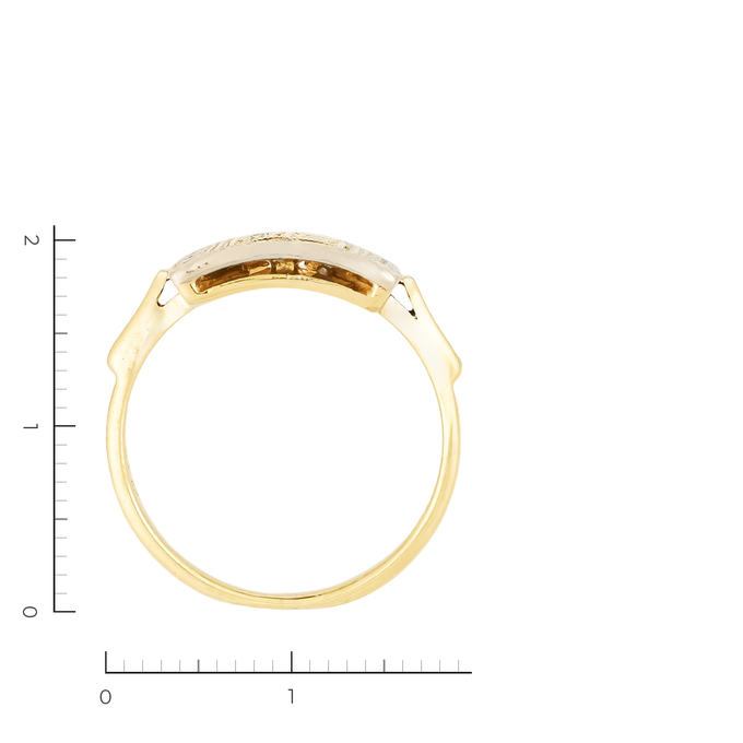 Кольцо из золота 585 пробы c 24 бриллиантами