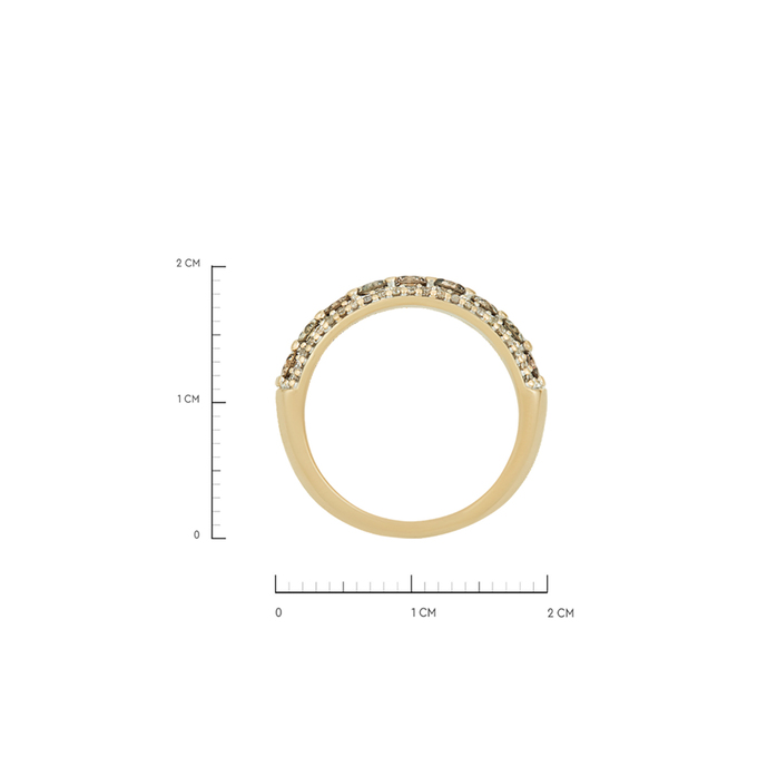 Кольцо из золота 585 пробы c бриллиантами, Л 2508 1107 за 85000
