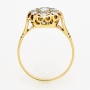 Кольцо из комбинированного золота 750 пробы c 7 бриллиантами Л16132367 фото 3