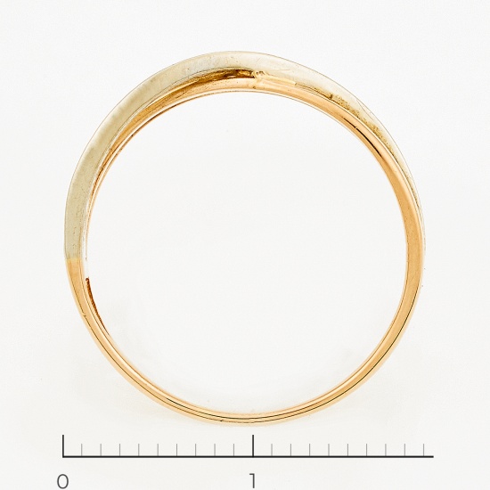 Кольцо из красного золота 585 пробы c фианитами, Л54048085 за 13260