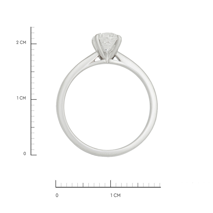 Кольцо из золота 585 пробы c бриллиантом, Л 2811 5662 за 141200