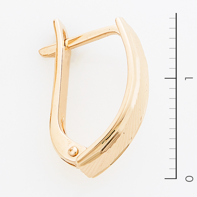 Серьги из красного золота 585 пробы