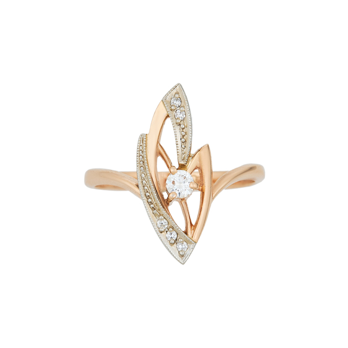 Кольцо из золота 585 пробы c бриллиантами, Л 7502 6296 за 44400