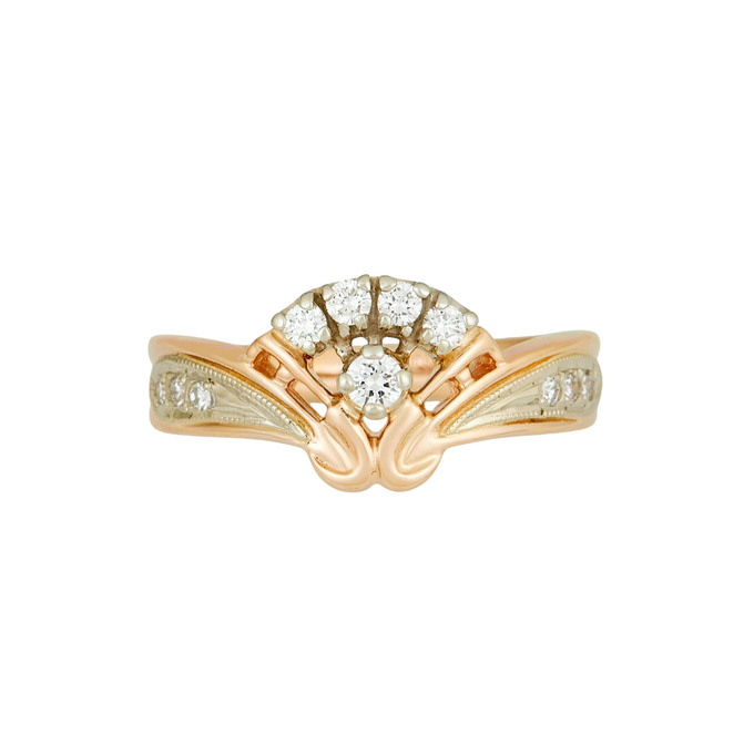 Кольцо из золота 585 пробы c бриллиантами, Л 3911 5559 за 55600