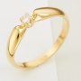 Кольцо из желтого золота 750 пробы c 1 бриллиантом Л24125747 фото 1