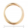 Кольцо из комбинированного золота 585 пробы Л35060409 фото 3