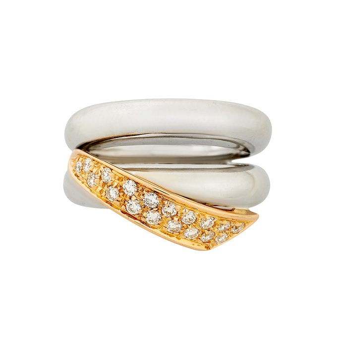 Кольцо из золота 750 пробы c бриллиантами, Л 0911 4246 за 167000