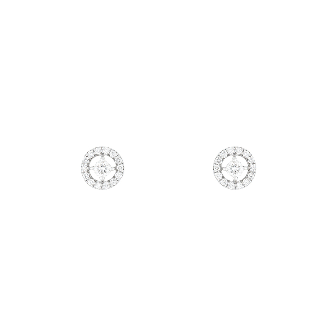 Серьги из золота 585 пробы c 30 бриллиантами