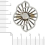 Кольцо из комбинированного золота 585 пробы c 90 бриллиантами 093218 фото 4