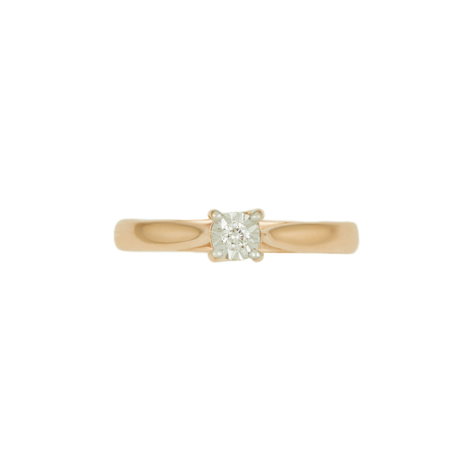 Кольцо из золота 585 пробы c бриллиантом, Л 3606 6073 за 19120