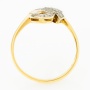 Кольцо из комбинированного золота 585 пробы c 29 бриллиантами Л31100946 фото 3