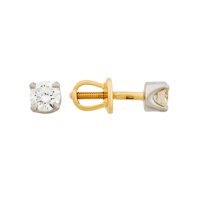 Серьги из золота 750 пробы с бриллиантами, Л 3207 2455 за 82000