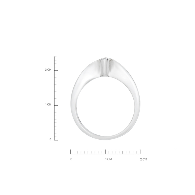 Кольцо из золота 750 пробы c бриллиантом, Л 1208 5120 за 75900