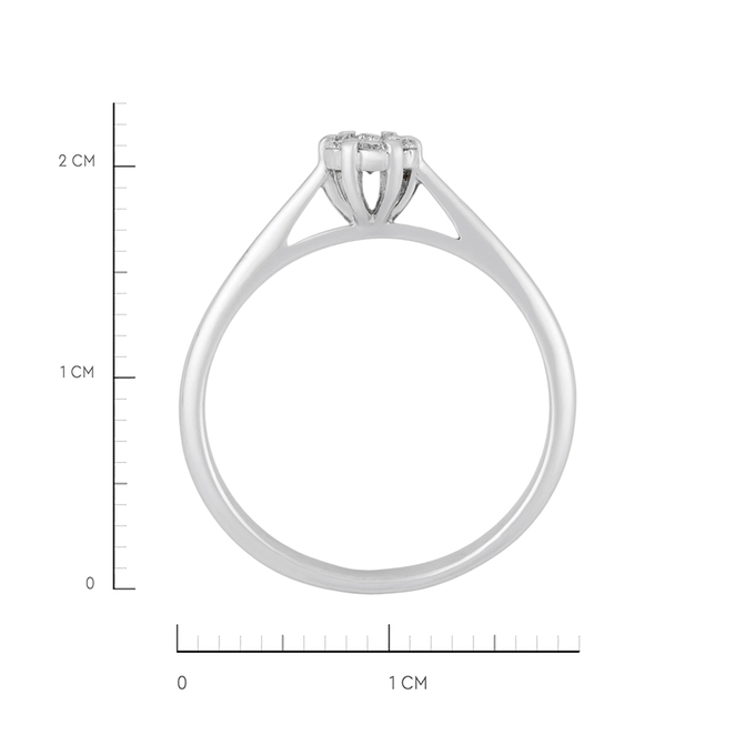 Кольцо из золота 585 пробы c бриллиантами, Л 2213 1473 за 25520