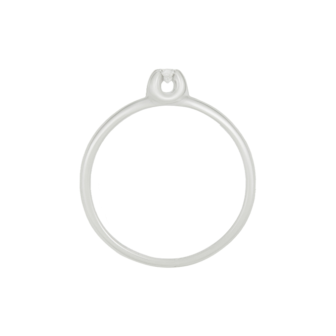 Кольцо из золота 585 пробы c бриллиантом, Л 0808 7885 за 16400