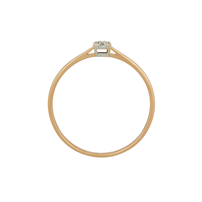 Кольцо из золота 585 пробы c бриллиантами, Л 1116 5012 за 12400