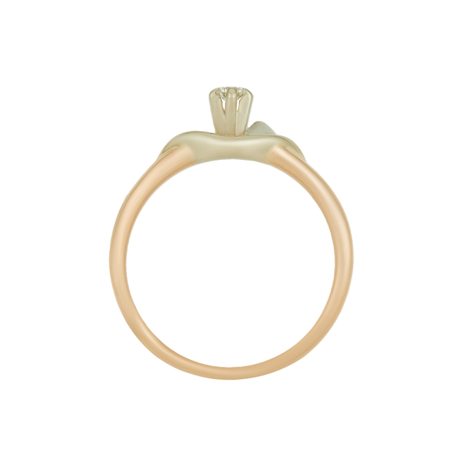 Кольцо из золота 585 пробы c бриллиантом, Л 3507 1088 за 22800