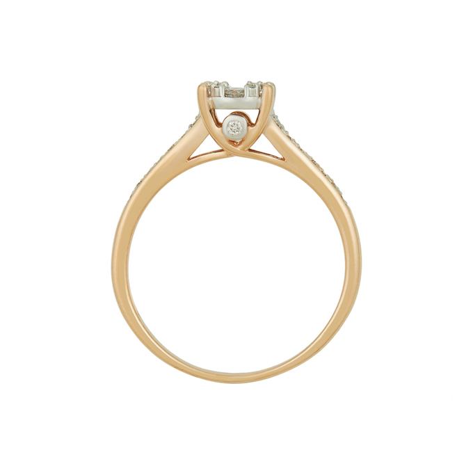 Кольцо из золота 585 пробы c бриллиантами, Л 6202 0851 за 47920