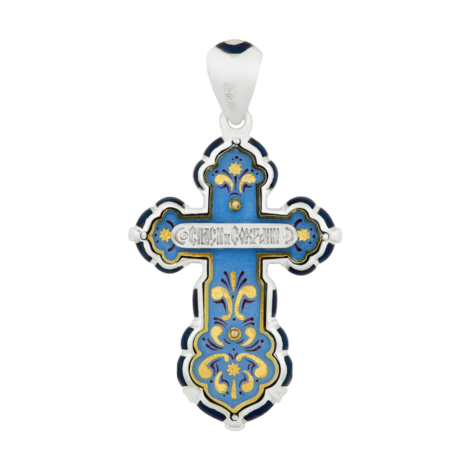 Подвеска из золота 750 пробы c бриллиантами и эмалью, Л 1911 9286 за 69900