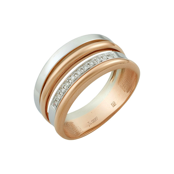 Кольцо из золота 585 пробы c бриллиантами, Л 7502 4973 за 55000