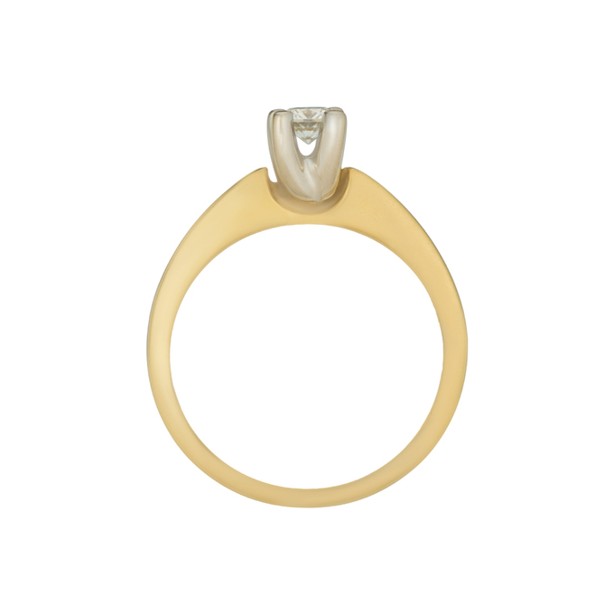 Кольцо из золота 750 пробы c бриллиантом, Л 2811 8432 за 60800