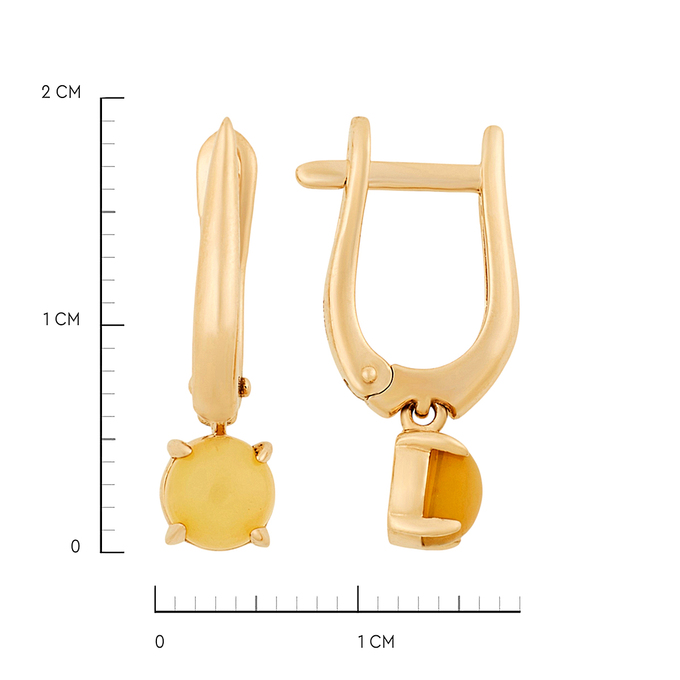 Серьги из золота 585 пробы c опалами, Ц О007 2409 за 29600