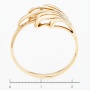 Кольцо из комбинированного золота 585 пробы Л64006313 фото 4