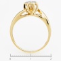 Кольцо из комбинированного золота 585 пробы c 7 бриллиантами Л28070115 фото 4