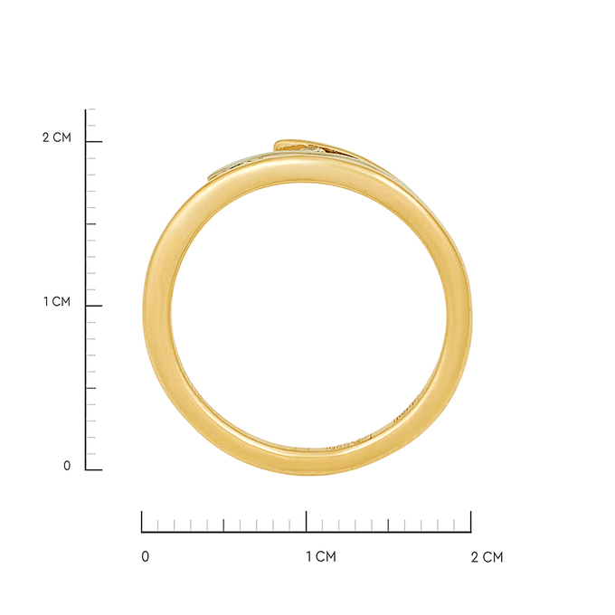 Кольцо из золота 585 пробы c бриллиантами, Л 3208 5665 за 28720