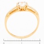 Кольцо из комбинированного золота 585 пробы c фианитами Л28077624 фото 3