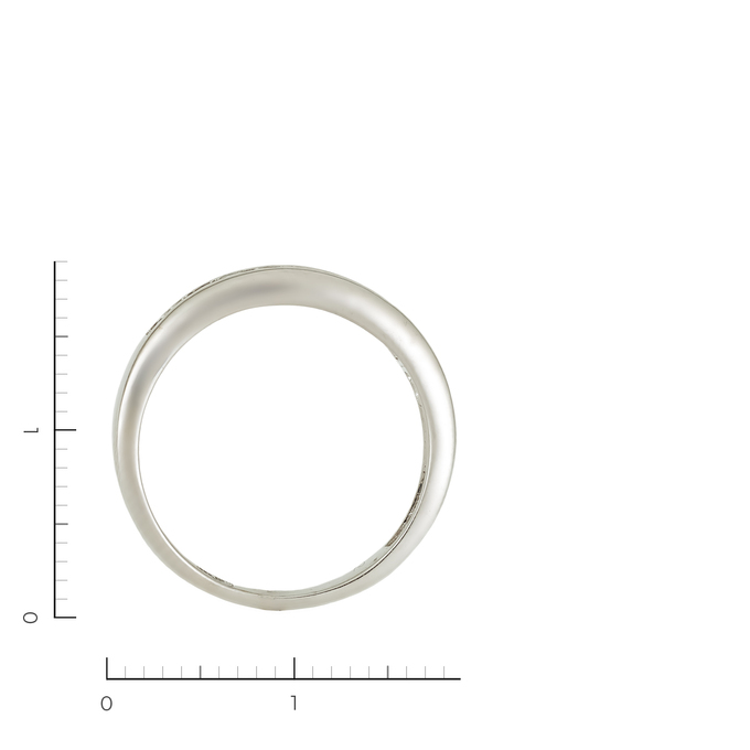 Кольцо из белого золота 585 пробы c 13 бриллиантами, Л 2809 4383 за 28720