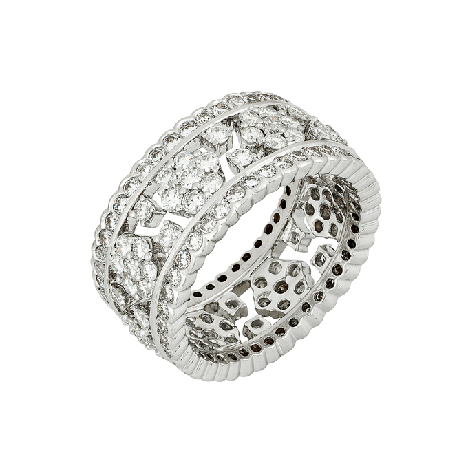 Кольцо из золота 750 пробы c бриллиантами