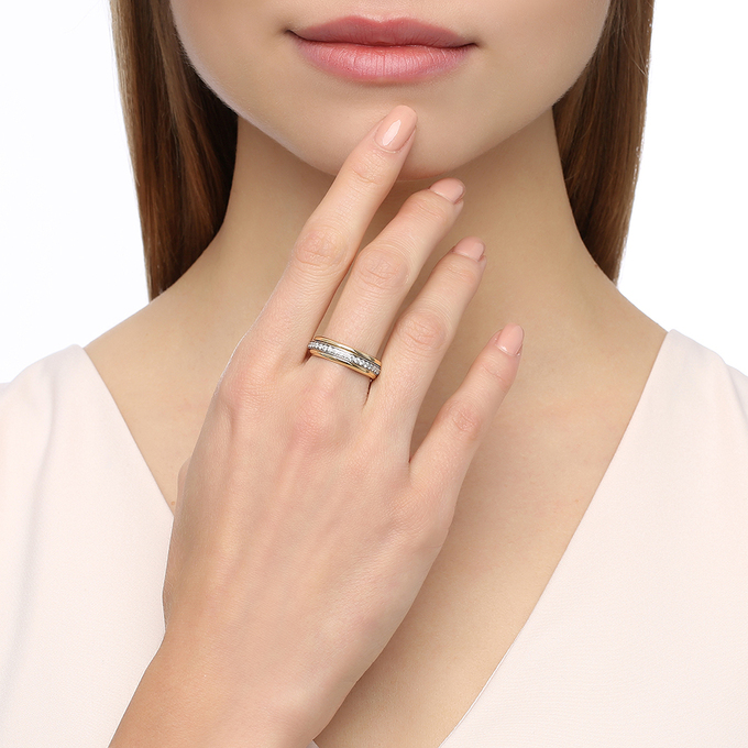 Кольцо из золота 750 пробы c бриллиантами, Л 0906 8497 за 116720