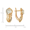 Серьги из золота 585 пробы c фианитами