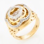 Кольцо из комбинированного золота 750 пробы c 67 бриллиантами Л18101793 фото 1