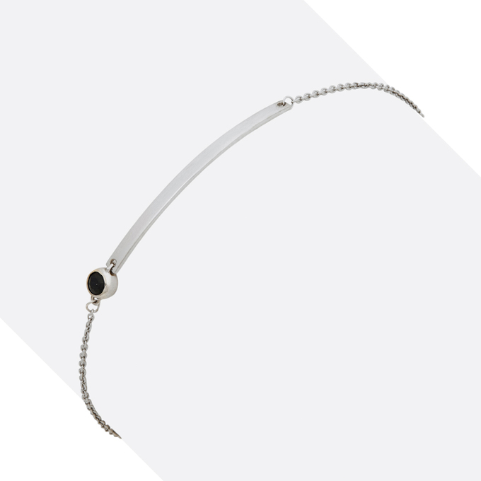 Браслет из золота 585 пробы c сапфиром