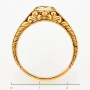 Кольцо из желтого золота 585 пробы c 7 бриллиантами Л39077868 фото 4
