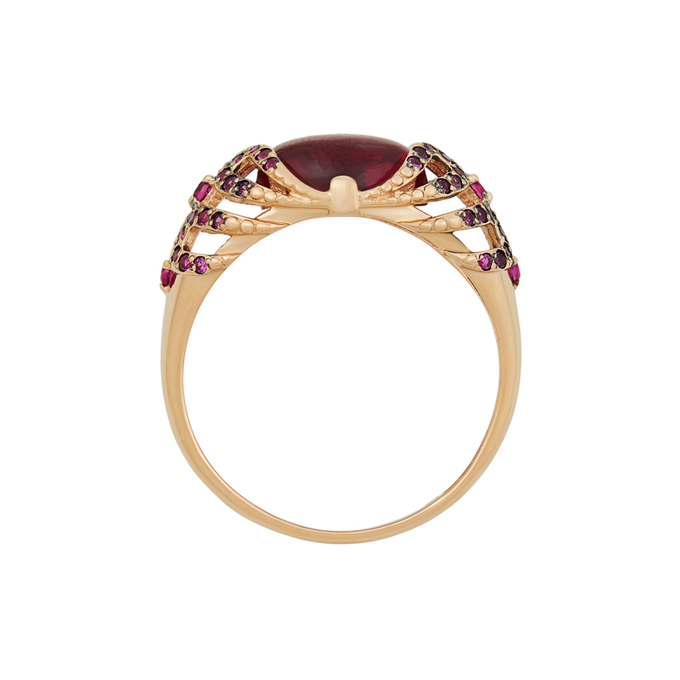 Кольцо из золота 585 пробы c корундами, Л 3309 6506 за 34800