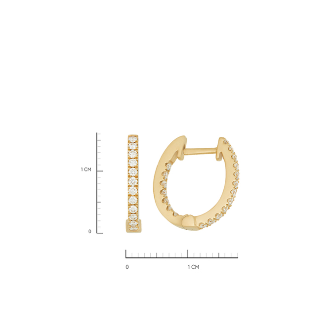 Серьги из золота 750 пробы c бриллиантами, Ц О007 1112 за 66200