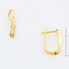 Серьги из золота 585 пробы c 8 бриллиантами