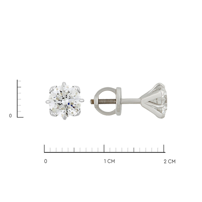 Серьги из золота 585 пробы c бриллиантами, Ц О007 2026 за 1090000