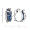 Серьги из золота 585 пробы c Сапфир и Бриллиант