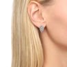 Серьги из золота 585 пробы c фианитами