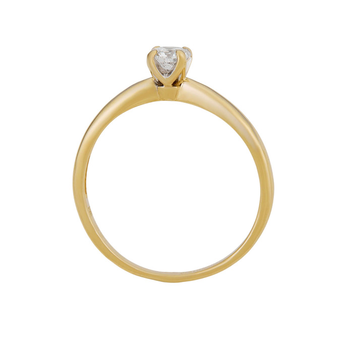 Кольцо из золота 585 пробы c бриллиантом, Л 5104 2127 за 37200