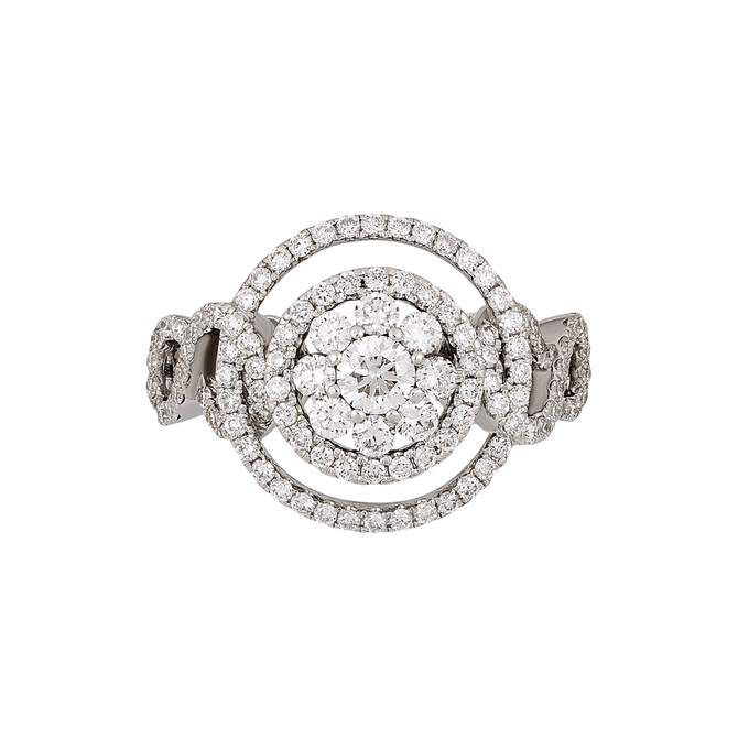 Кольцо из золота 750 пробы c бриллиантами, Л 0803 4847 за 115000