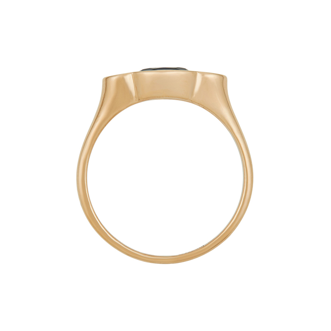 Кольцо из золота 585 пробы c сапфиром и бриллиантами, Л 7601 4536 за 59360