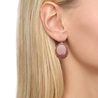 Серьги из золота 585 пробы c синт.камнями