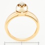 Кольцо из комбинированного золота 585 пробы c 1 бриллиантом Л35059456 фото 4