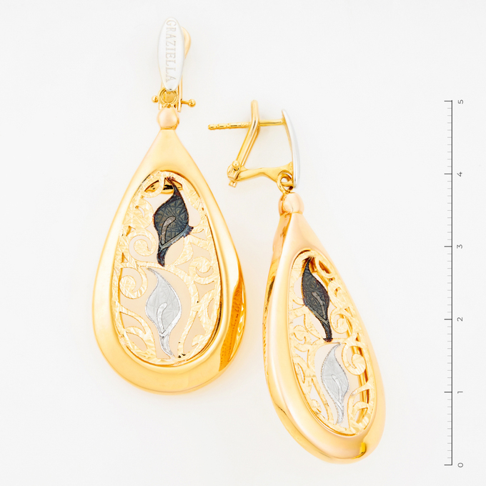 Серьги из золота 750 пробы